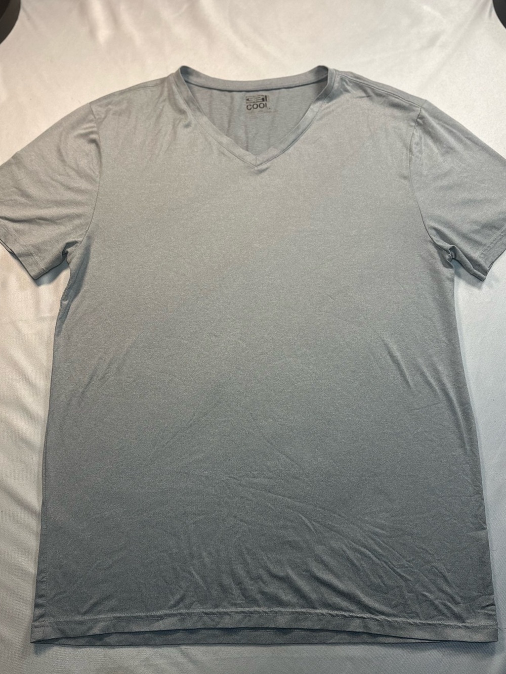 32 Degrees Men's‎ V-Neck Short Sleeve T-Shirt - Light Gray